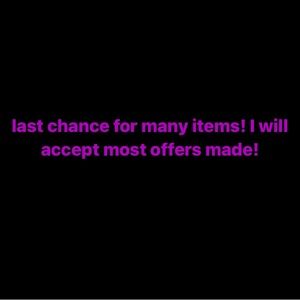 Last Chance For Some Closet Items